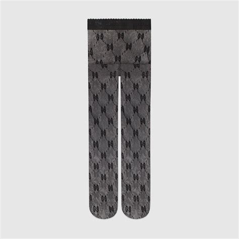 collant gucci prix|GG knit tights in black and silver .